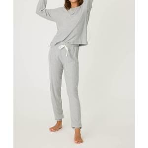 NEW PJ SALVAGE sparkle thermal ski set in heather grey